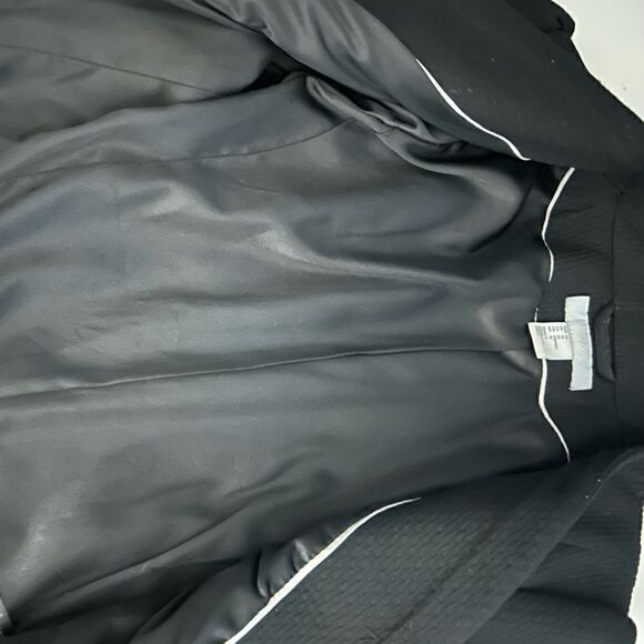 H & M Black Textured Cropped Blazer Size 10 - Picture 6 of 13